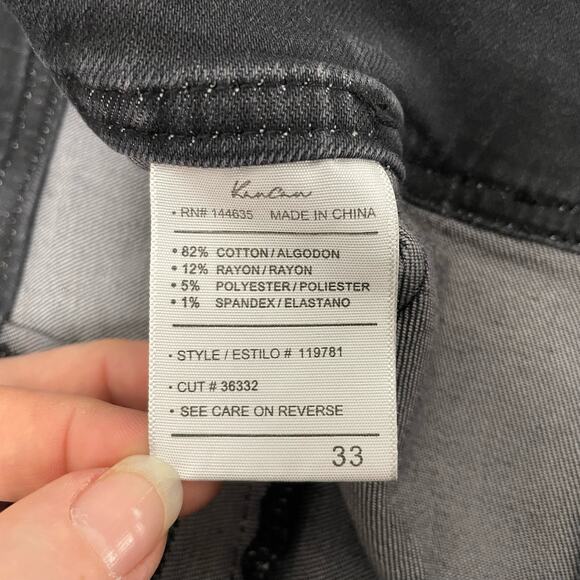 Kancan Black Super High Rise Skinny Stretch Jeans Size 33 - Picture 4 of 5